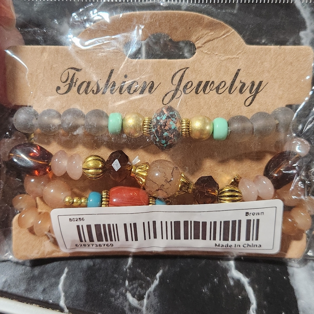 Stackable Stretch Bracelets Multicolored - Picture 8 of 9